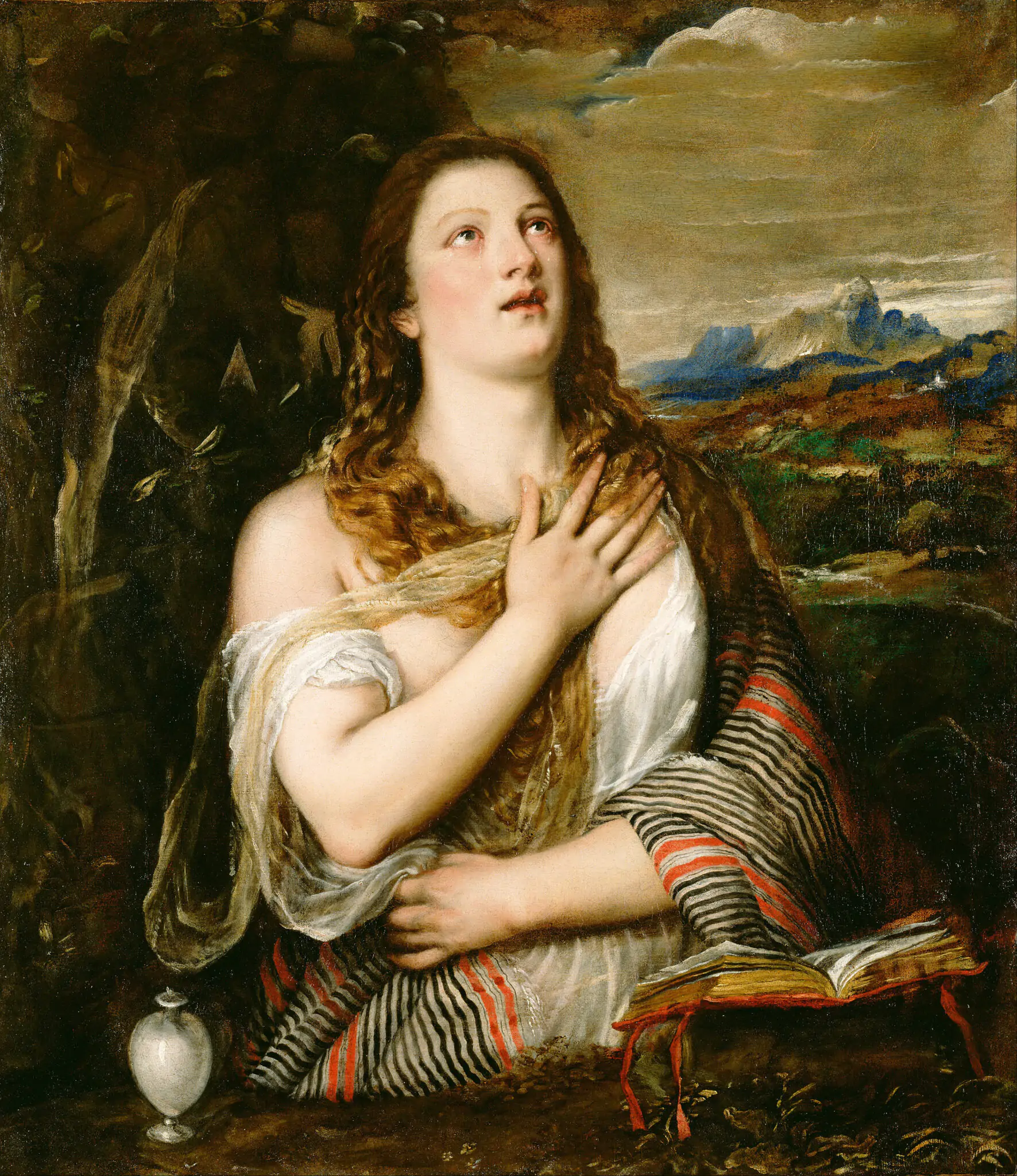 Titian Tiziano Vecellio Italian   The Penitent Magdalene   Google Art Project 1771x2048